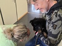 6 Wochen alt  Besuch im Altersheim